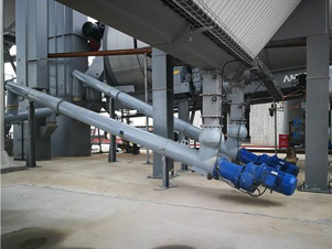 Mineral powder auger conveyor site