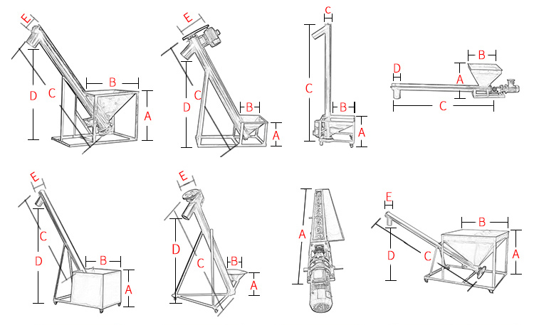 worm screw conveyor customization