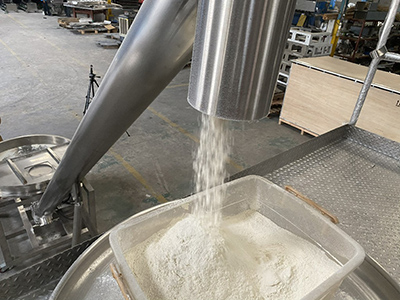 Stainless Steel Screw Conveyor Conveying Milk Powder