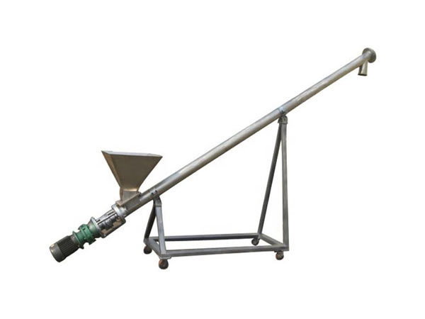 Talcum powder screw conveyor