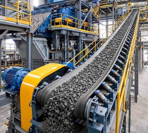 Aggregate belt conveyor system