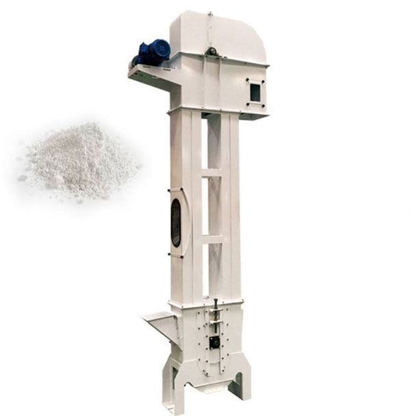 Lithium carbonate bucket elevator