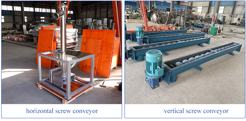 Difference between horizontal screw conveyor and vertical screw conveyor