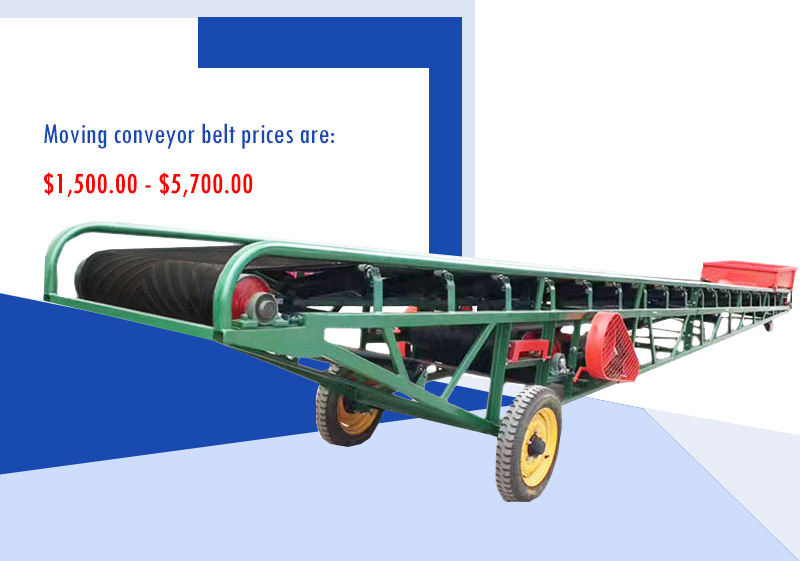 Mobile conveyors belt price