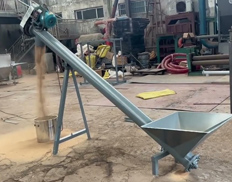 Conveying sawdust