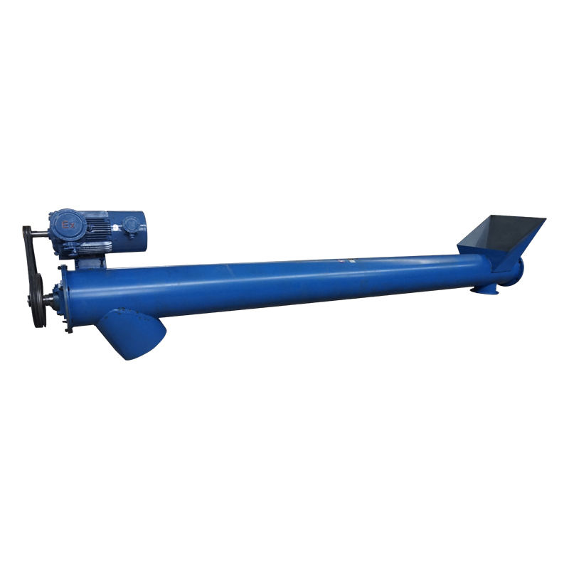 What are the different types of round tube screw conveyors?