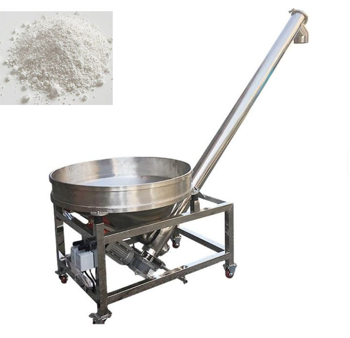 Titanium dioxide screw conveyor