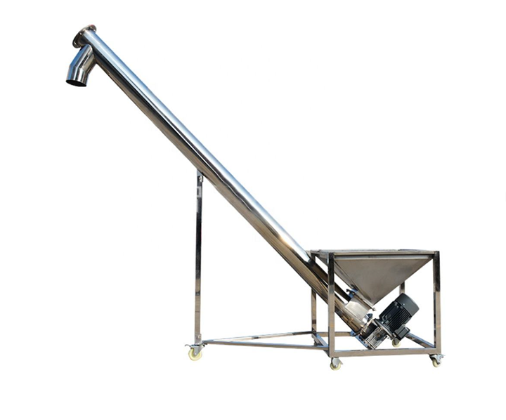 Lime powder Inclined Screw Conveyor Auger