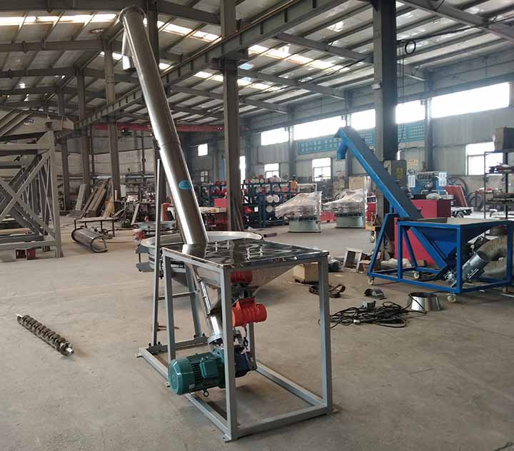 Inclined Screw Conveyor for Stone Powder