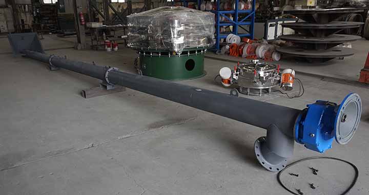 Tubular screw conveyor
